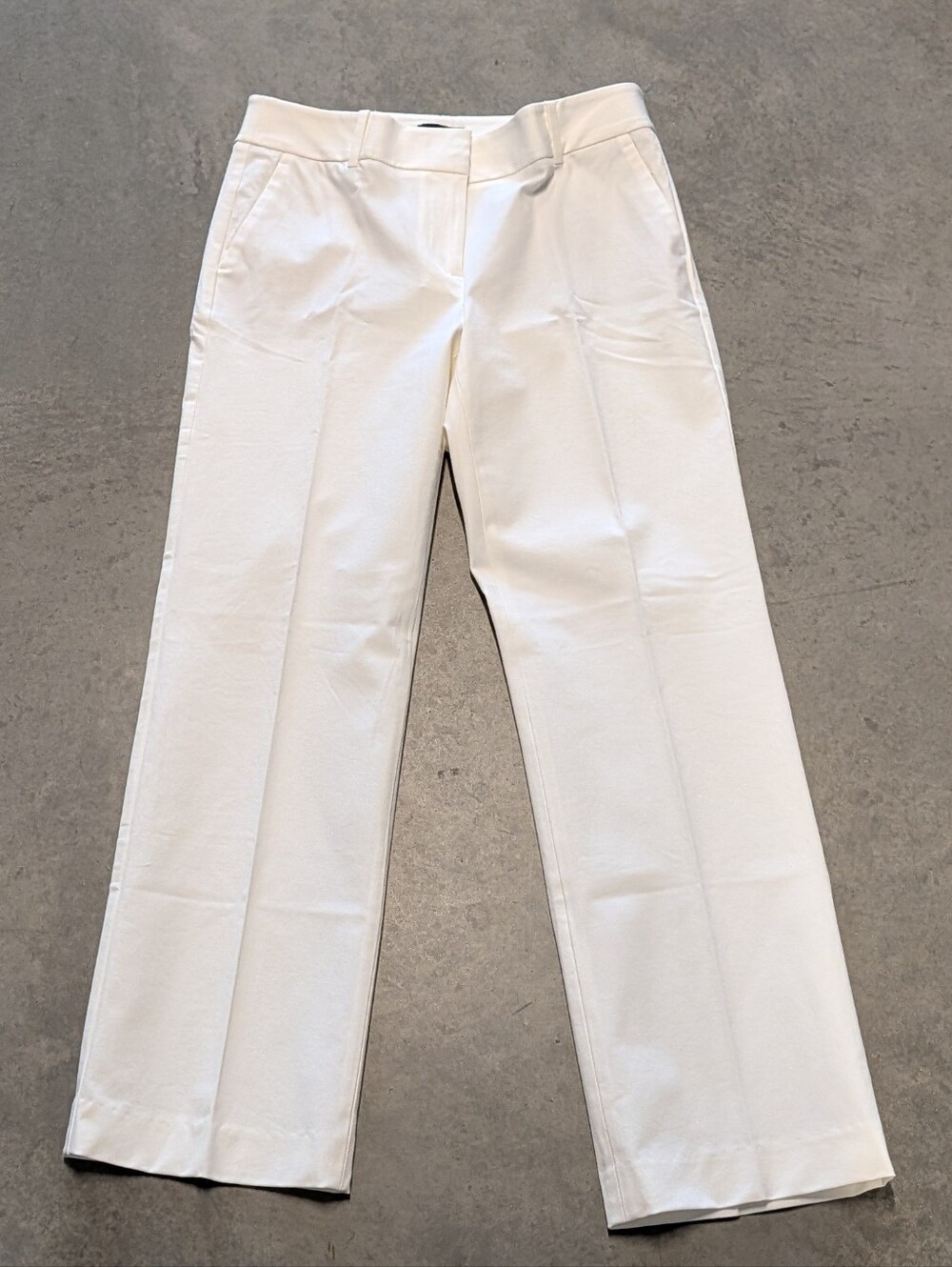 TALBOTS white newport pants trousers 4